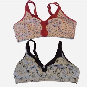 38 C Catherine's Cherry And Floral Print‎ Cozy Bras